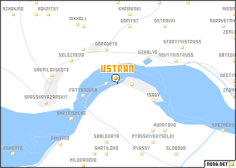 map of Ustran\