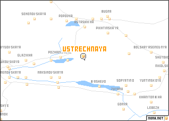 map of Ustrechnaya