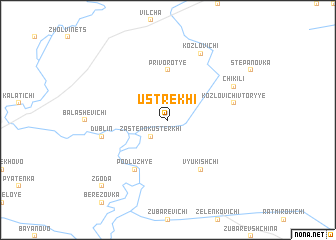 map of Ustrekhi