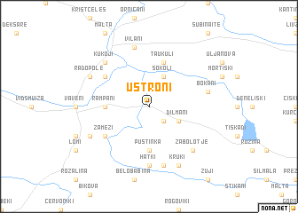 map of Ustroni