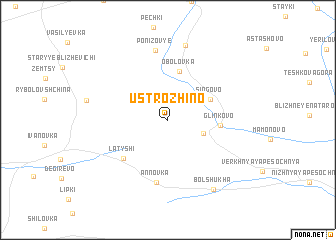 map of Ustrozhino