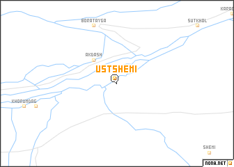 map of Ust\