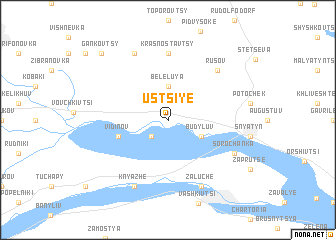 map of Usʼtsiye
