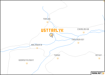 map of Ust\