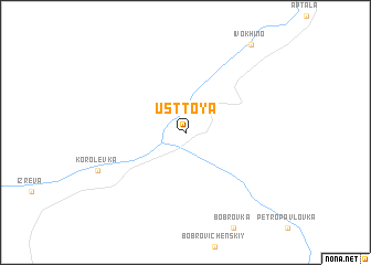 map of Ust\