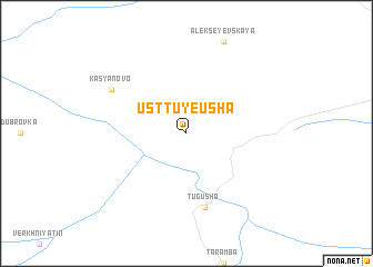 map of Ust\