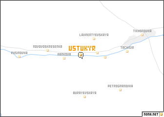 map of Ust\