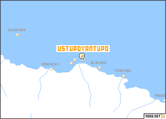 map of Ustupo Yantupo