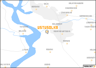 map of Ust\