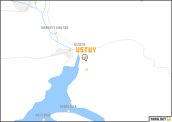 map of Ust\