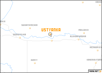 map of Ust\