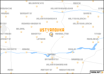 map of Ustʼyanovka