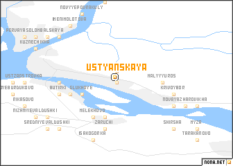 map of Ust\