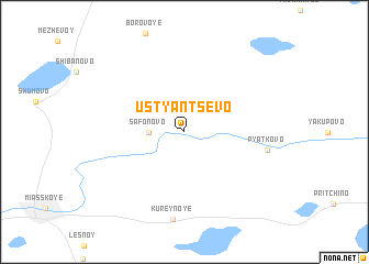 map of Ust\