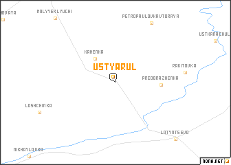 map of Ust\