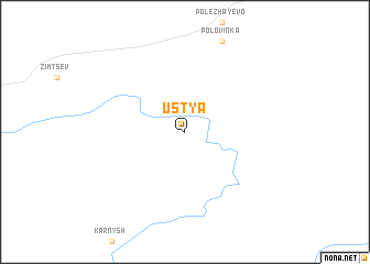 map of Ust\