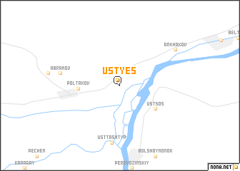 map of Ust\
