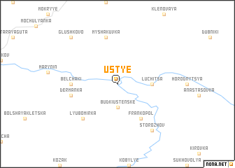 map of Ustʼye