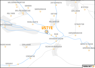 map of Ust\