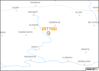 map of Ustyugi