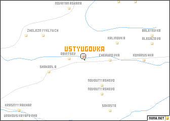 map of Ustyugovka