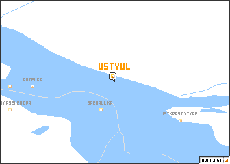 map of Ust\