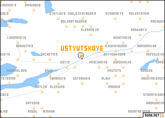 map of Ustyutskoye