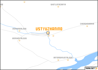 map of Ustyuzhanino