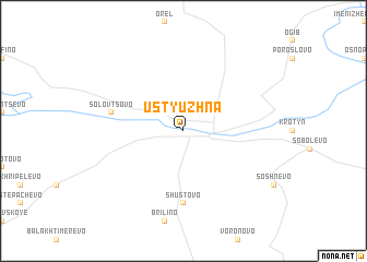 map of Ustyuzhna