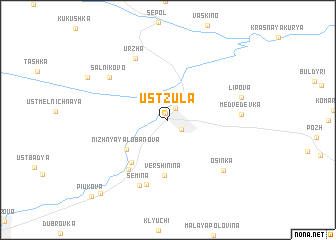 map of Ust\