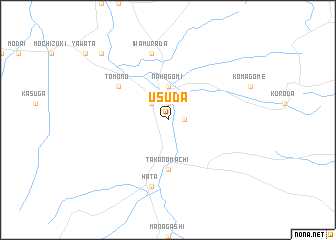 map of Usuda