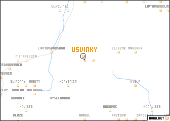 map of U Svinky