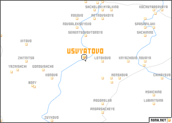 map of Usvyatovo