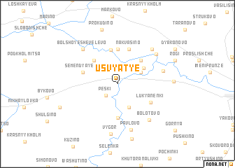 map of Usvyat\