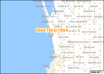 map of Uswetakeiyawa