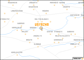 map of Usyazha