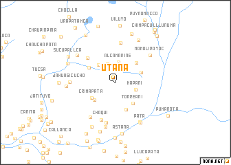 map of Utaña