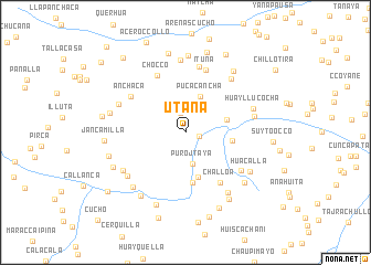 map of Utaña