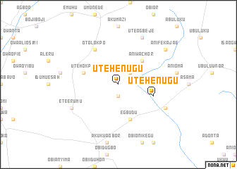 map of Uteh Enugu