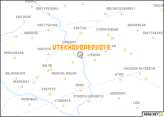 map of Utekhovo Pervoye