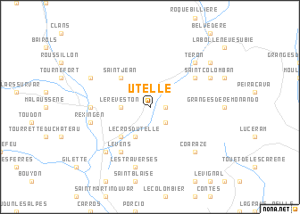 map of Utelle