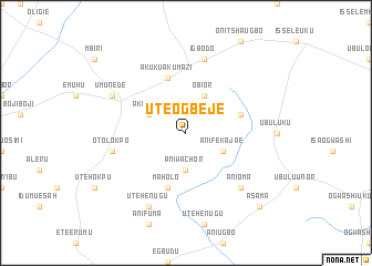 map of Uteogbeje