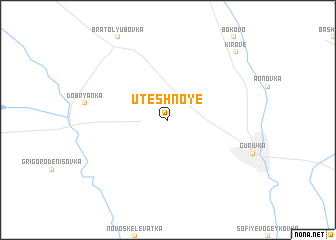 map of Uteshnoye