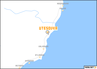 map of Utësovka