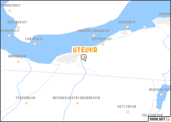 map of Utevka