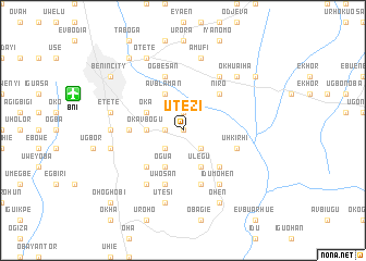 map of Utezi