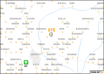 map of Ute