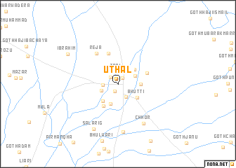 map of Uthal