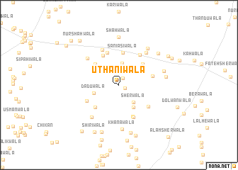 map of Uthanīwāla