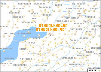 map of Uthwāl Khālsa